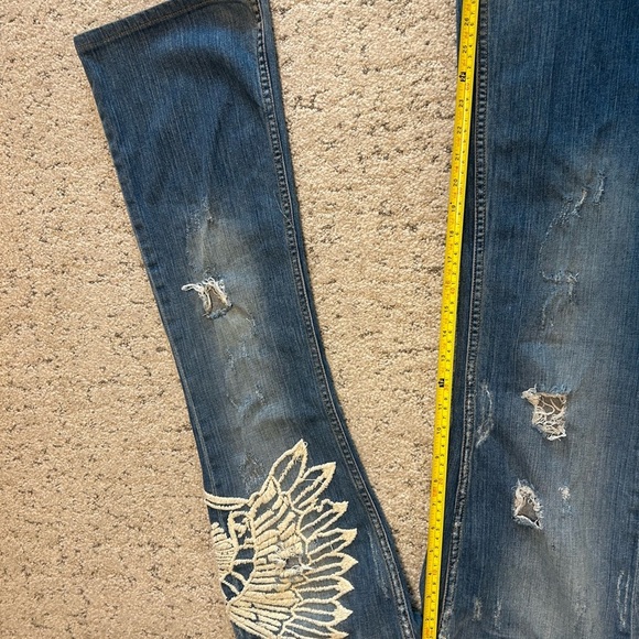 Allen B (Allen Schwartz) Y2K extremely rare “America” jeans size 27 - Picture 11 of 16